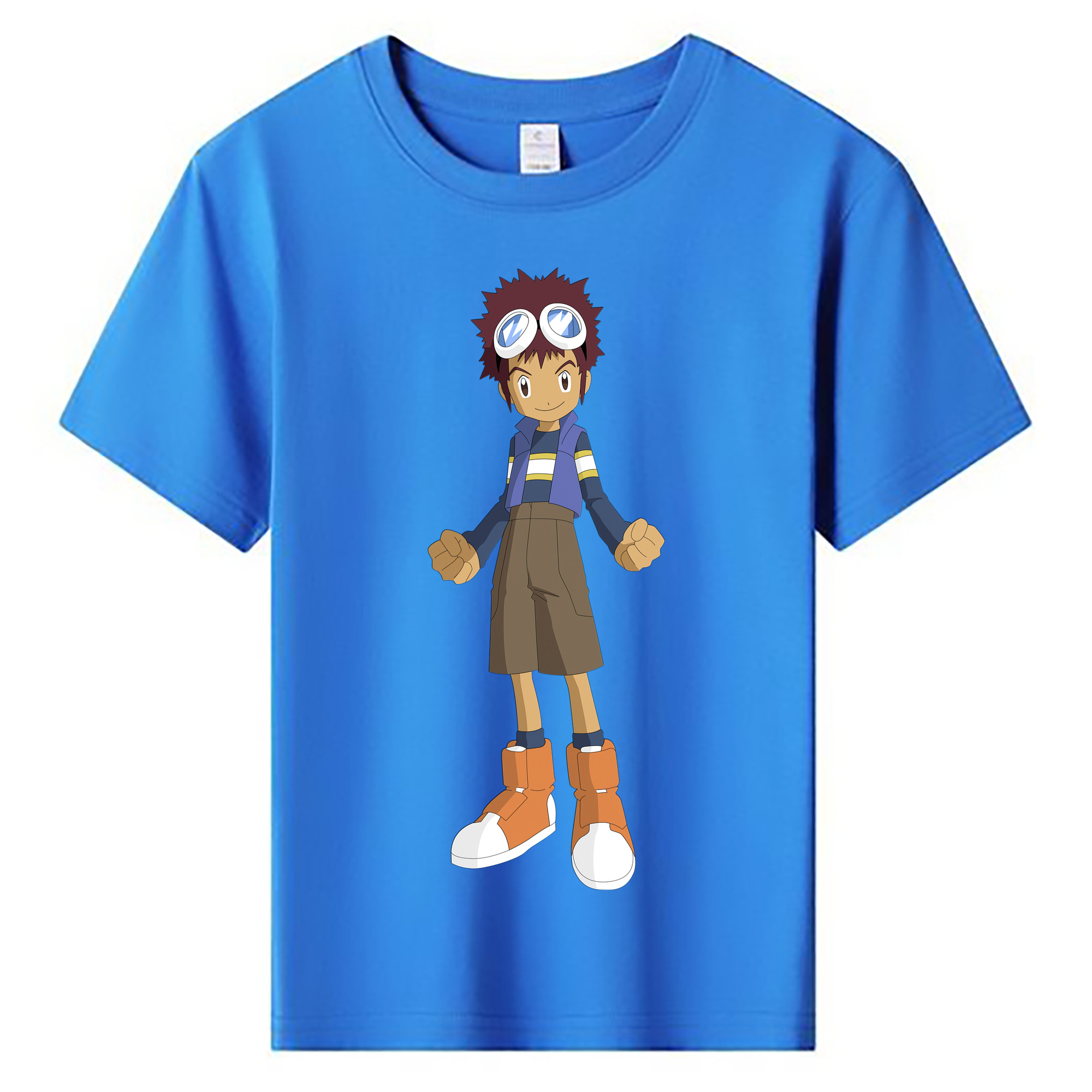 （画像用） Digimon デジタルモンスター/デジモン 綿100％キッズTシャツ（フロントプリント）